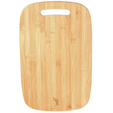 Tábua de Carne em Bambu 32x20cm Grande Alça Rounded para Servir e Cortar Yoi